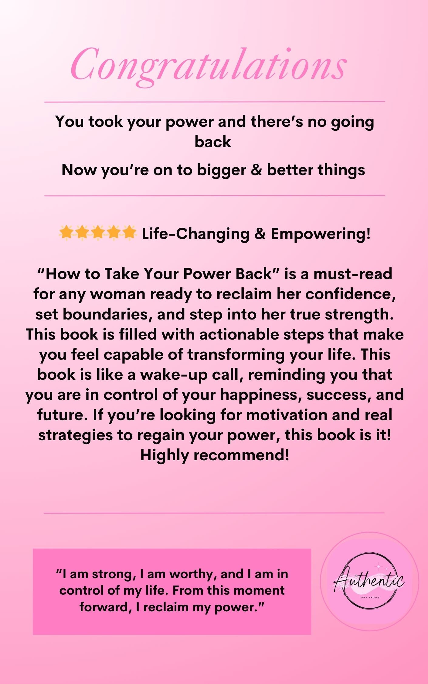 How to Take My Power Back: Empowerment Strategies to Regain Control & Boost Self-Confidence