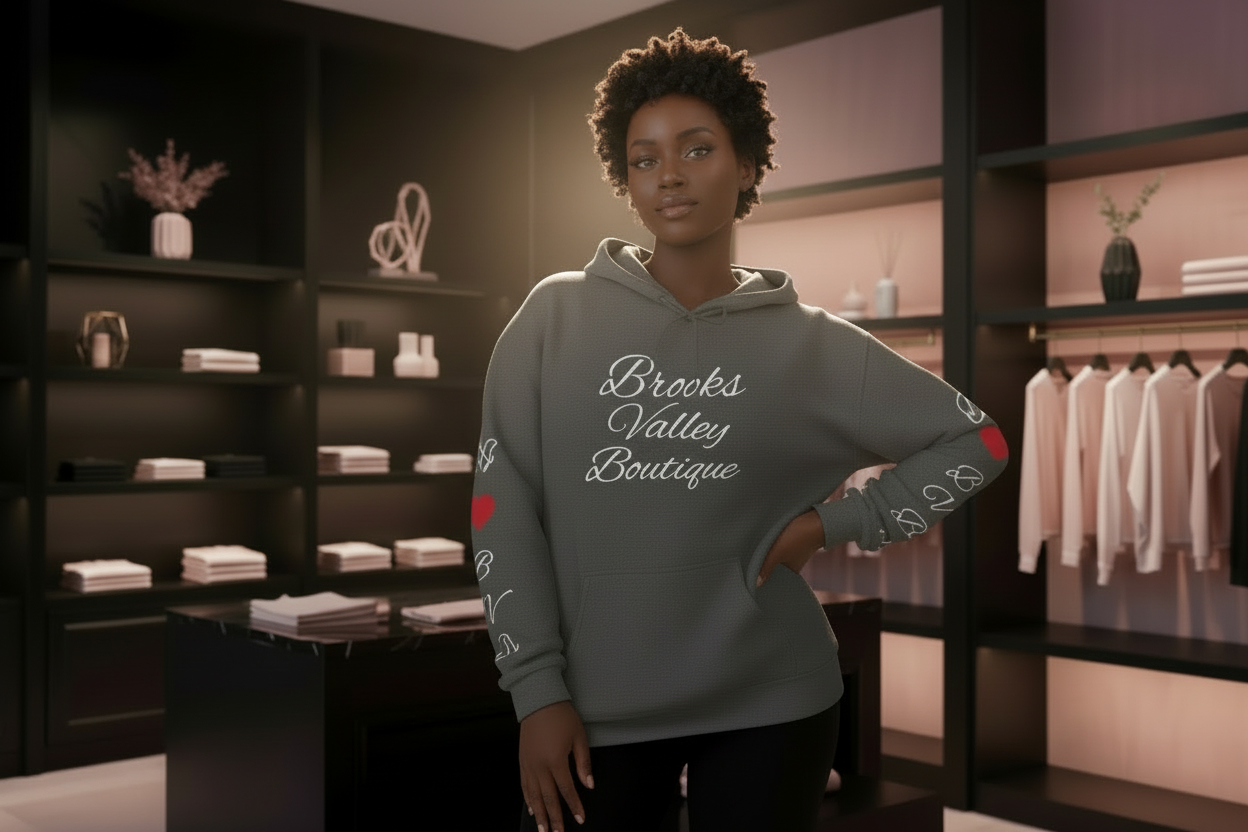 Brooks Valley Boutique Signature Hoodie | Minimal Luxury Streetwear Pullover