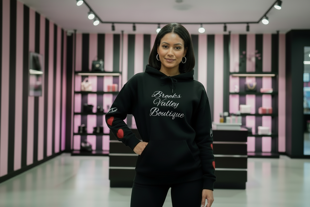 Brooks Valley Boutique Signature Hoodie | Minimal Luxury Streetwear Pullover